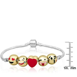 Emoji charm bracelet discount