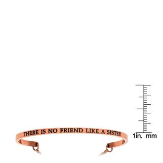 Rose Gold "THERE IS NO FRIEND LIKE A SISTER" Adjustable Bracelet