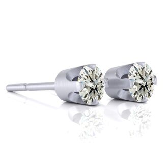 Nearly 1/2ct Diamond Stud Earrings in White Gold.  Everyone Loves These Beautiful Diamond Earrings! Just The Right Size!