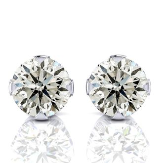 Nearly 1/2ct Diamond Stud Earrings in White Gold.  Everyone Loves These Beautiful Diamond Earrings! Just The Right Size!