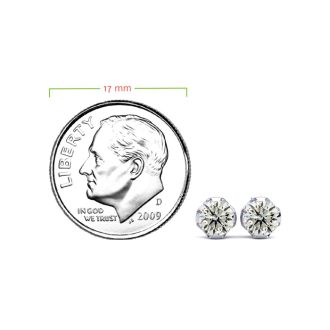 Nearly 1/2ct Diamond Stud Earrings in 14k White Gold.  Everyone Loves These Beautiful Diamond Earrings! Just The Right Size!