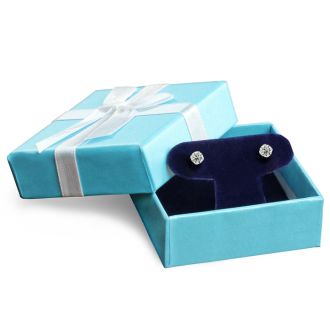 Nearly 1/2ct Diamond Stud Earrings in White Gold.  Everyone Loves These Beautiful Diamond Earrings! Just The Right Size!