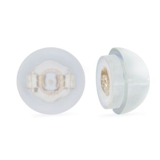 Super-Comfort 14K Yellow Gold Silicone Hypoallergenic Earring Clutches