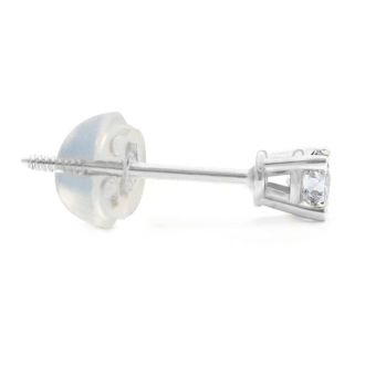 Super-Comfort 14K White Gold Silicone Hypoallergenic Earring Clutches