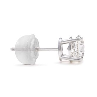 Super-Comfort 14K White Gold Silicone Hypoallergenic Earring Clutches