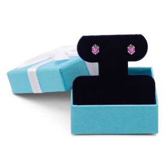 1 Carat Oval Shape Mystic Topaz Stud Earrings In Sterling Silver