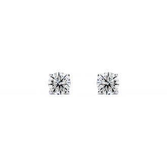 Colorless 1/4 Carat Diamond Stud Earrings