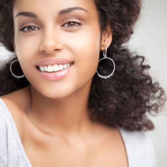 Diamond Drop Earrings: 14k White Gold 1 1/3 Carat Diamond Circle Dangle Earrings