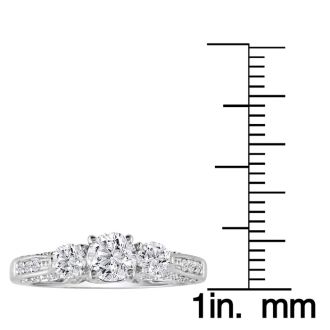 Hansa 1ct Diamond Round Engagement Ring in PLATINUM, I-J, SI2-I1, Available Ring Sizes 4-9.5
