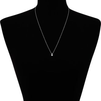 10 Point Diamond Solitaire Necklace With Free 18 Inch Chain.  Very Cute And Sparkly!
