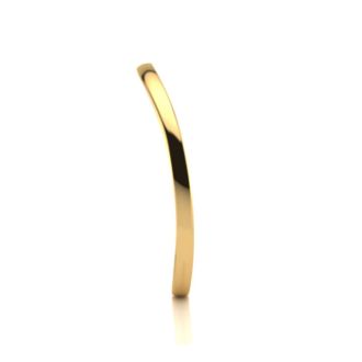 10K Yellow Gold 1.5MM Comfort Fit Curved Double Wave Thumb Rings