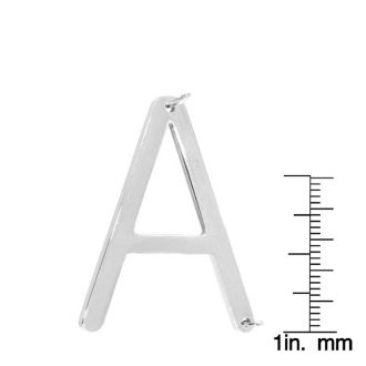 A Initial Sideways Necklace In Silver Overlay, 18 Inches