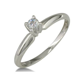.10ct Diamond Promise Ring in 10k White Gold