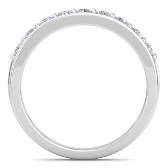 1/2 Carat Diamond Wedding Band In White Gold