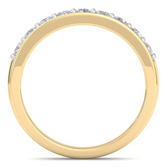 1/2 Carat Diamond Wedding Band In Yellow Gold