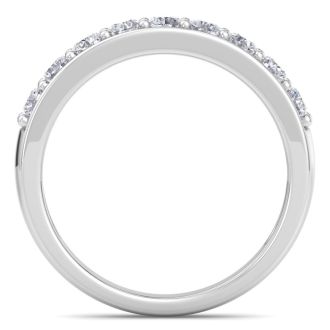 2/3 Carat Diamond Wedding Band In White Gold