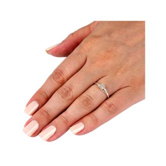 10k White Gold .05ct Diamond Promise Ring