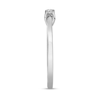 10k White Gold .05ct Diamond Promise Ring