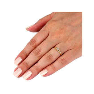 10k Yellow Gold .05ct Diamond Promise Ring