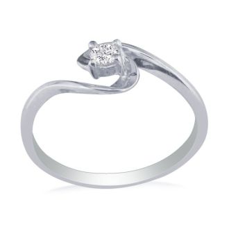 The Perfect 10k White Gold Diamond Promise Ring