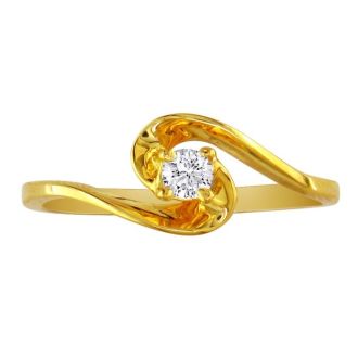 The Perfect 10k Yellow Gold Diamond Promise Ring