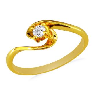 The Perfect 10k Yellow Gold Diamond Promise Ring
