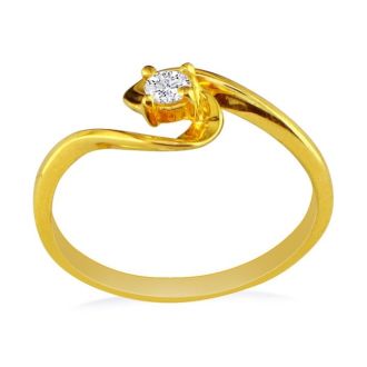 The Perfect 10k Yellow Gold Diamond Promise Ring