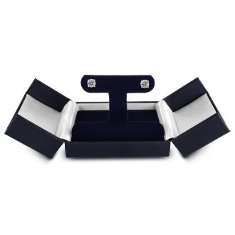 1 Carat Diamond Stud Earrings In 14 Karat White Gold