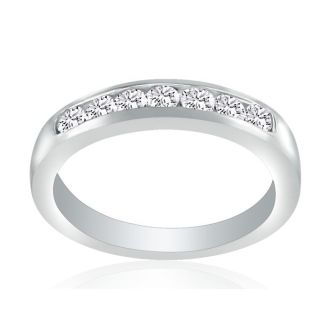 1/3 Carat Diamond Wedding Band In Platinum