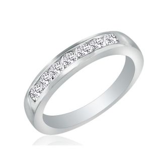 1 Carat Diamond Wedding Band In Platinum