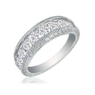 1/4 Carat Diamond Wedding Band In Platinum