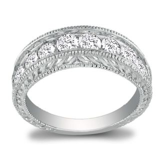 1/2 Carat Diamond Wedding Band In Platinum