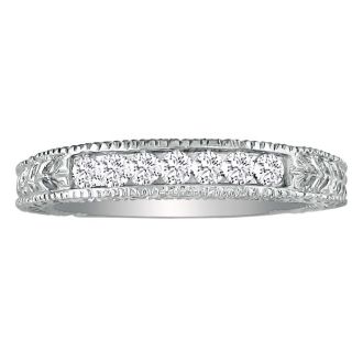 7 Diamond Wedding Band In Platinum