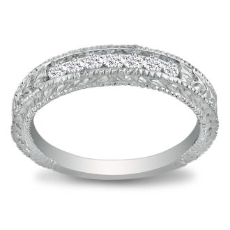7 Diamond Wedding Band In Platinum