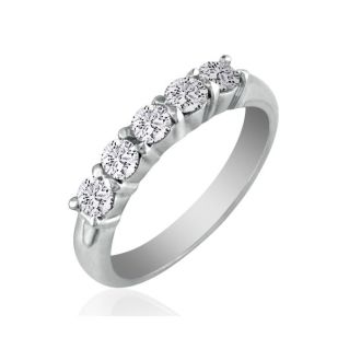 1 Carat Diamond Wedding Band In Platinum