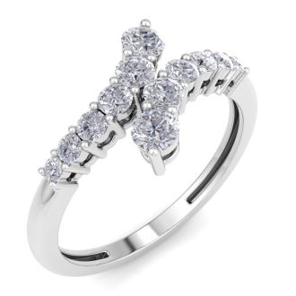 Stunning 1/2ct Journey Diamond Band in 14K White Gold