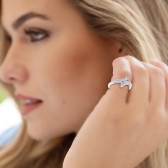 Stunning 1/2ct Journey Diamond Band in 14K White Gold
