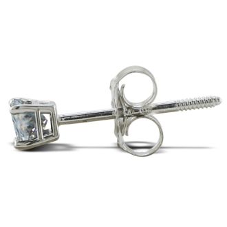 1/3ct Princess Diamond Stud Earrings In 14k White Gold