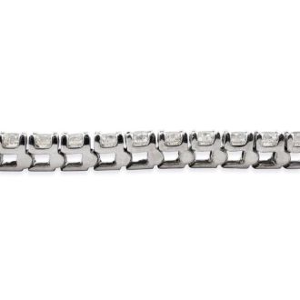 6ct Classic Diamond Tennis Bracelet Set in 14k White Gold