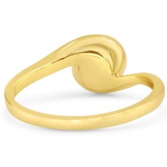 Round Freshwater Cultured Pearl Ring In 14 Karat Yellow Gold