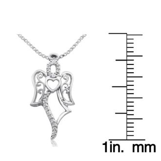 Diamond Accent Angel Heart Necklace, 18 Inches