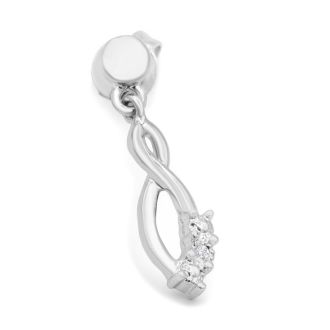 Diamond Accent Infinity Dangle Earrings