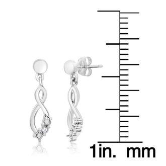 Diamond Accent Infinity Dangle Earrings