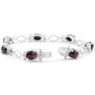 5-1/2 Carat Black Opal Bracelet.  Black Opals Are Oh-So-Rare and So Beautiful!  Grab This Deal!