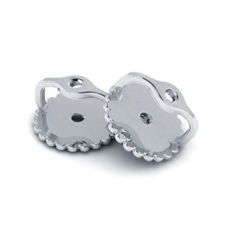 Platinum Screwback Earring Backs, 1 Pair