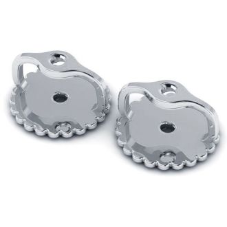 Platinum Screwback Earring Backs, 1 Pair