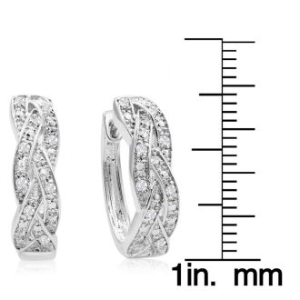1/4ct Oval Shape Diamond Infinity Hoop Earrings. One Of Our Most Classic, Popular Style! Always Sells Out!