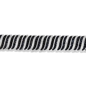 1 Carat Black Diamond Wave Bracelet. Our Most Beautiful And Dramatic Style!