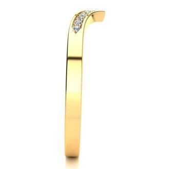 .06ct Diamond Wedding Band In 10K Yellow Gold