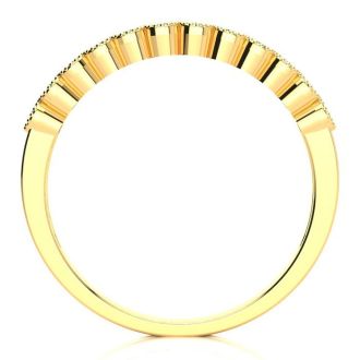 1/3ct Diamond Wedding Band In 10K Yellow Gold